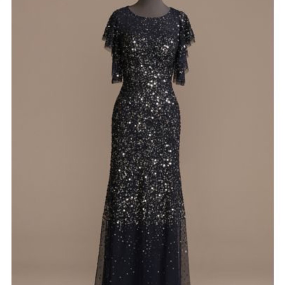 David’s Bridal womans special occasion dress